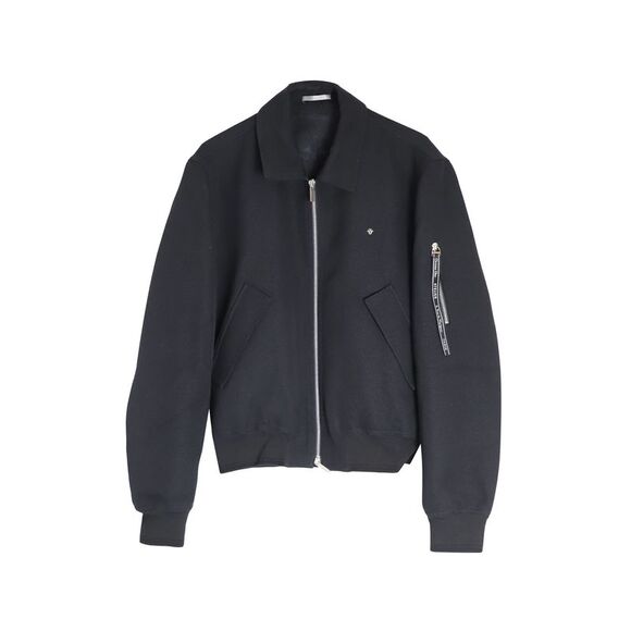 Dior Zipped Jacket in Black Virgin Wool - Picture 1 of 4